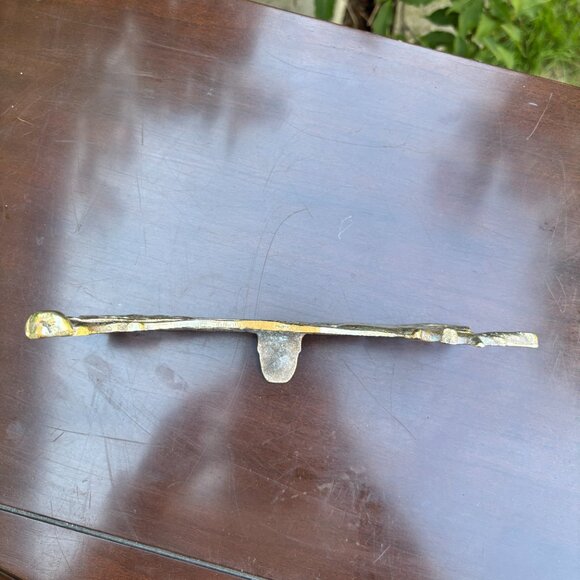 Vintage Brass Farmer and Horse Plow Figurine Rustic Mantel Display Country Farm - Picture 5 of 15